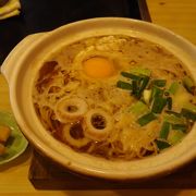 鍋焼きラーメンが美味しいです。