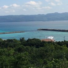 鳩間中森から見た景色。