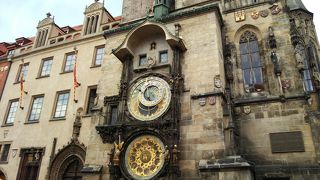 旧市庁舎にある天文時計