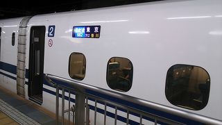 日曜日の夜の時間帯のこだま号東京行きの自由席は比較的利用が多い