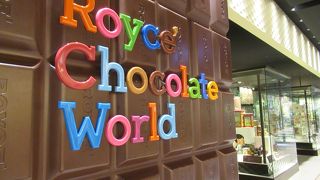 チョコレートの展示が　珍しい！