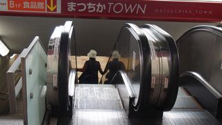 松山市駅の地下に