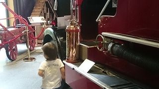 クラシカルな消防車。