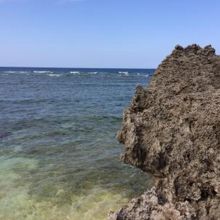 島仲浜の海。