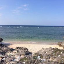 立原浜の風景。