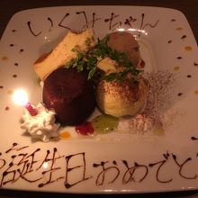 デザートプレート