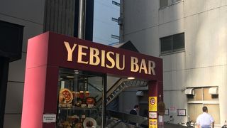 エビスビールと肉
