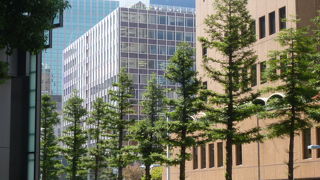 昭和の香りのするオフィスビルの一つ。