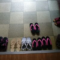 私たちにかわいい下駄を出しておいてくれました。