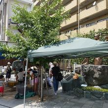 銅像の周りはこんな感じに・・・