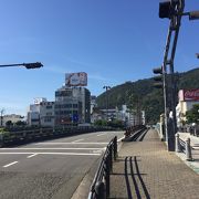 徳島駅から眉山に向かう道にある橋