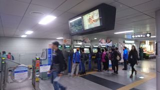 乗り換えは遠かったです