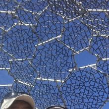 枝垂れを内側から見上げる