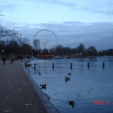 ハイドパークの風景です。