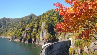 札幌近郊で一番の迫力ある渓谷美と紅葉が眺められる名所（10月中旬）