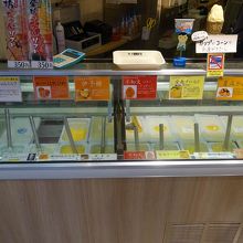 ジェラート売り場。