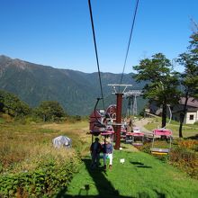 リフトで天神峠へ
