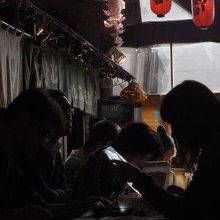 バリー屋台内～いちばん奥に鹿の谷3丁目食堂