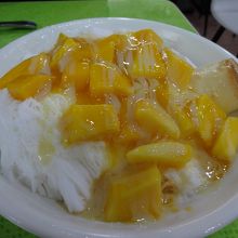 昨年のマンゴーかき氷