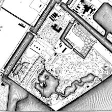 明治２０年頃の地図には、お伝い橋がはっきりと記されています。
