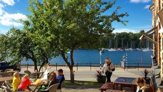 グスタフスベリの工場直売所にあるカフェです