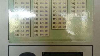 トンネルの中を走るケーブルカー