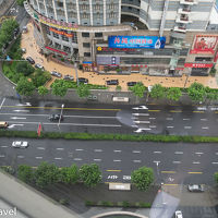 南側の部屋から真下を見た景色。