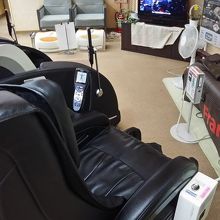 マッサージ機があります。中の写真はもちろんNGです。