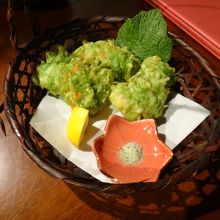 青さの海鮮かき揚げ