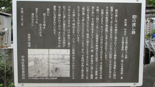 東京証券取引所の先に案内板があります。