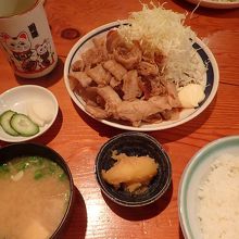 しょうが焼き定食