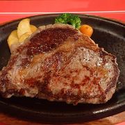 お肉屋さんがやっているステーキ店