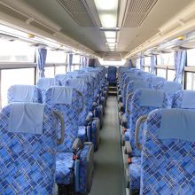 車内はこんな感じでこの区間は予約の必要ありません