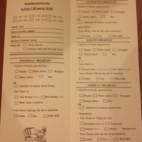 モーニングメニュー。この中から選べます。