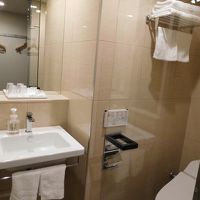 トイレと洗面所。入り口のドアは透明なので通路から丸見え