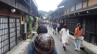 人力車で高山の古い町並み観光の予習をしました