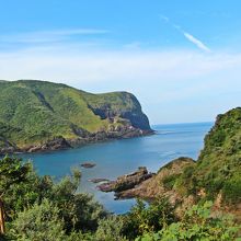 国賀海岸への道の途中から