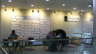 飛行機のタイヤが置いてあります！