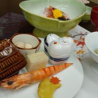 茅葺屋根つながりの食事