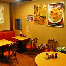 ２階席。だいたい３人以上が案内される