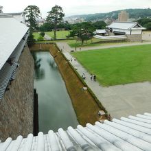 金沢城 橋爪門続櫓(内部から三の丸公園方面展望)