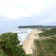 国道からすぐ。山陰の海岸線を一望