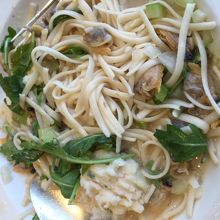 アサリのスパゲッティとメニューに書いてありました