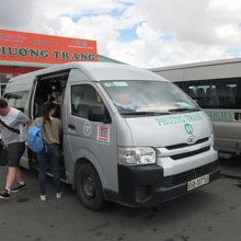 無料送迎のミニバン