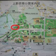 花園稲荷神社の場所です。五條天神社と隣接して位置しています。