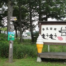 車で走ってきたらコレが目印