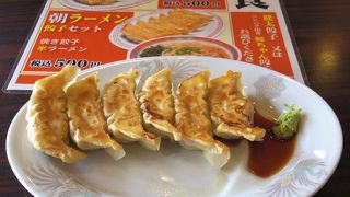 早朝に餃子が食べられる、さすが宇都宮！