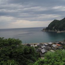 駅から見た日本海