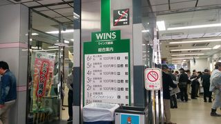 場外馬券売り場です