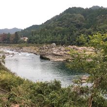 近くを流れる長良川